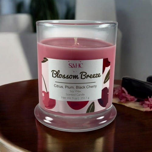 Black Cherry & Plum Scented Candle
