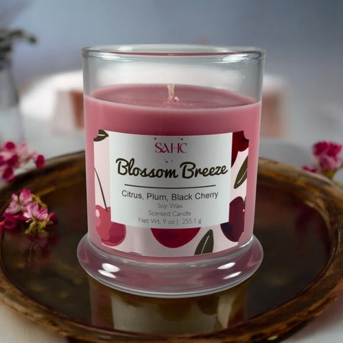 Black Cherry & Plum Scented Candle