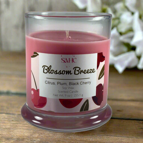 Black Cherry & Plum Scented Candle