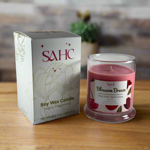 Black Cherry & Plum Scented Candle